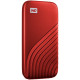 WD 500GB My Passport SSD - Portable SSD, up to 1050MB/s Read and 1000MB/s Write Speeds, USB 3.2 Gen 2 - Red, EAN: 619659185640