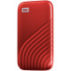 WD 500GB My Passport SSD - Portable SSD, up to 1050MB/s Read and 1000MB/s Write Speeds, USB 3.2 Gen 2 - Red, EAN: 619659185640