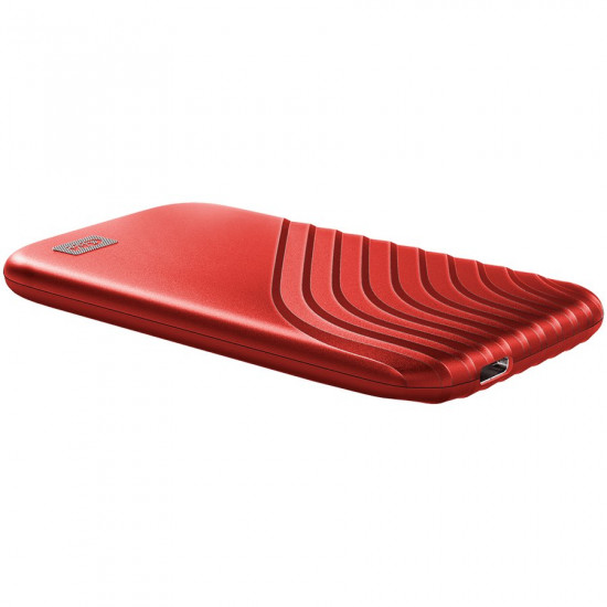 WD 500GB My Passport SSD - Portable SSD, up to 1050MB/s Read and 1000MB/s Write Speeds, USB 3.2 Gen 2 - Red, EAN: 619659185640