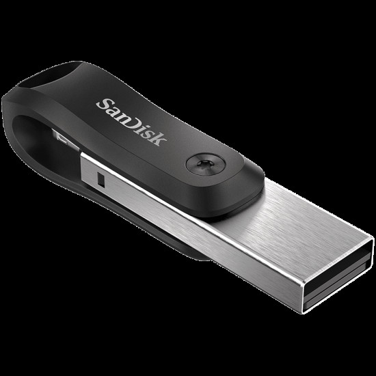 SanDisk iXpand Flash Drive Go 256GB - USB3.0 + Lightning - for iPhone and iPad, EAN: 619659169947