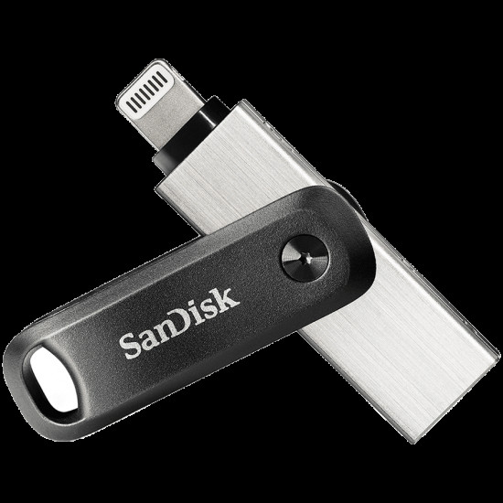 SanDisk iXpand Flash Drive Go 64GB - USB3.0 + Lightning - for iPhone and iPad, EAN: 619659169381