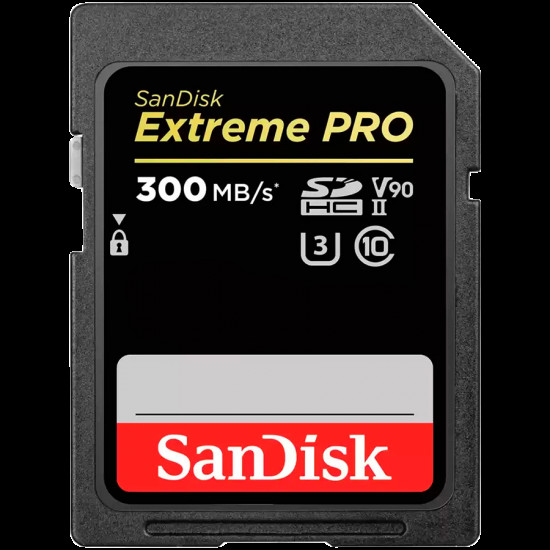 SanDisk Extreme PRO 64GB SDXC Memory Card up to 300MB/s, UHS-II, Class 10, U3, V90, EAN: 619659186616