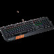 CANYON Hazard GK-6, Wired multimedia gaming keyboard with lighting effect, 108pcs rainbow LED, Numbers 104keys, EN double injection layout, cable length 1.8M, 450.5*163.7*42mm, 0.90kg, color black