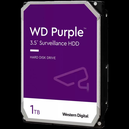 HDD AV WD Purple (3.5'', 1TB, 64MB, 5400 RPM, SATA 6 Gb/s)