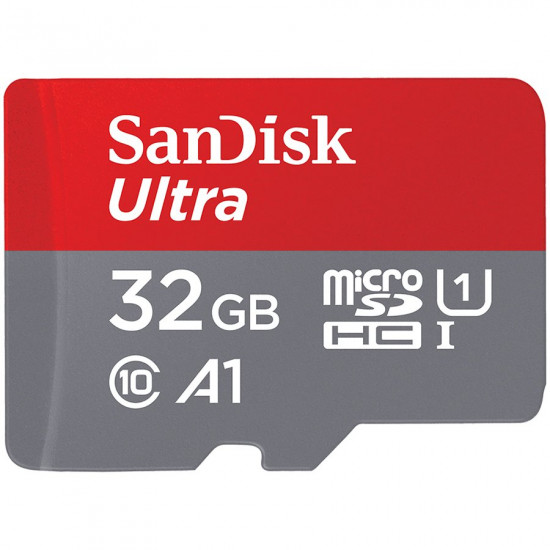 SanDisk Ultra microSDHC 32GB + SD Adapter 120MB/s A1 Class 10 UHS-I, EAN: 619659184155