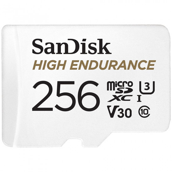 SanDisk MAX ENDURANCE microSDXC 256GB + SD Adapter 120,000 Hours, EAN: 619659178543