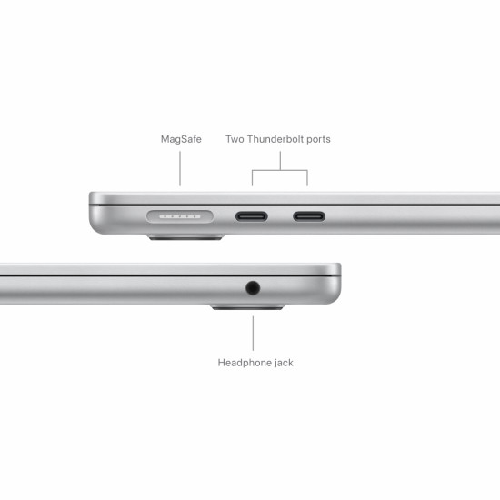 13-inch MacBook Air: Apple M3 chip with 8-core CPU and 10-core GPU, 16GB, 512GB SSD - Silver,Model A3113