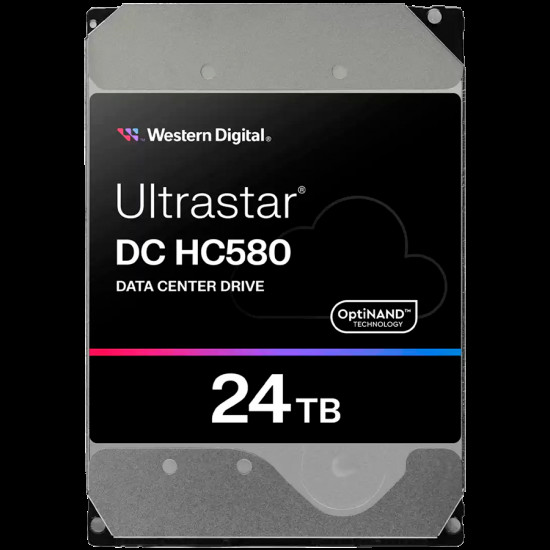 HDD Server WD/HGST ULTRASTAR DC HC580 (3.5’’, 24TB, 512MB, 7200 RPM, SATA 6Gb/s, 512E SE NP3), SKU: 0F62796