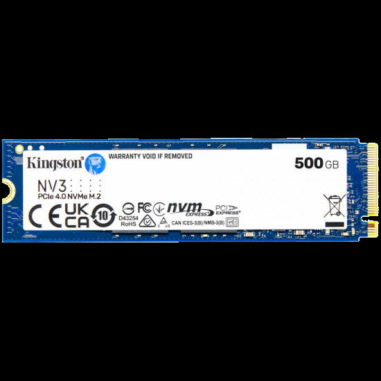 Kingston SSD 500GB NV3 M.2 2280 PCIe 4.0 NVMe SSD , EAN: 740617344806