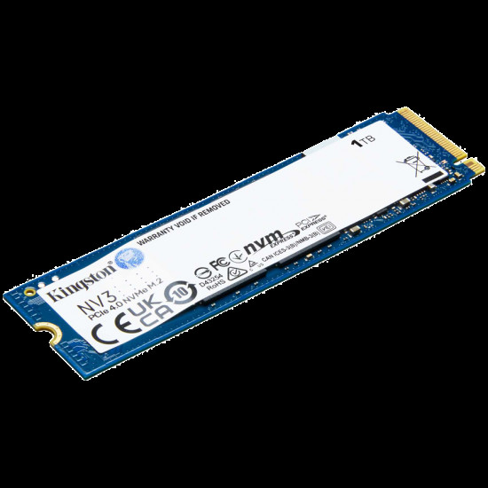 Kingston SSD 1TB NV3 M.2 2280 PCIe 4.0 NVMe SSD , EAN: 740617344790