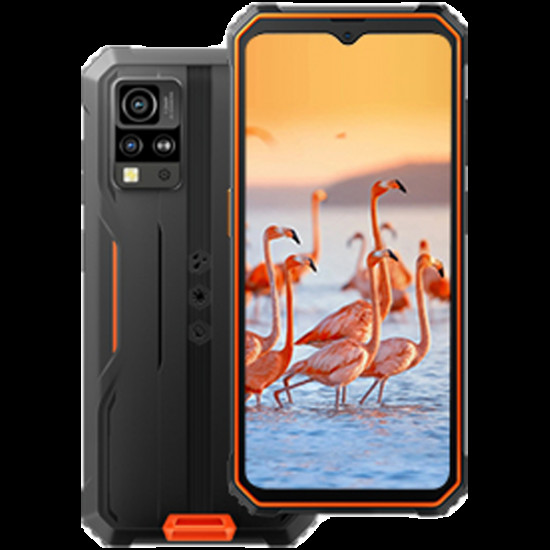 Blackview Rugged BV4800 6.56-inch, 60Hz 720*1612 GORILLA GLASS 5, Mediatek Helio A22 Quad-core 2.0GHz, 3GB/64GB 5180mAh, LTE 4G, 5MP Front/13MP Rear, Dual Sim, Android 13Go, Orange