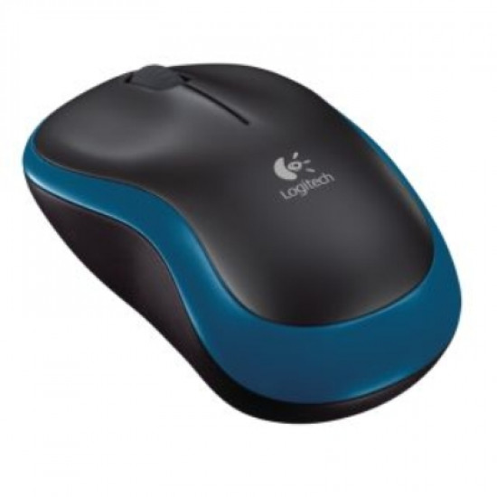 LOGITECH M185 cordless Notebook Mouse USB black blue