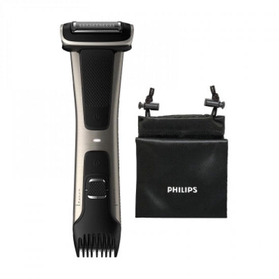 Philips 7000 series showerproof body groomer BG7025/15 skin friendly shaver, 5 adjustable length settings, 80mins cordless use/1h charge