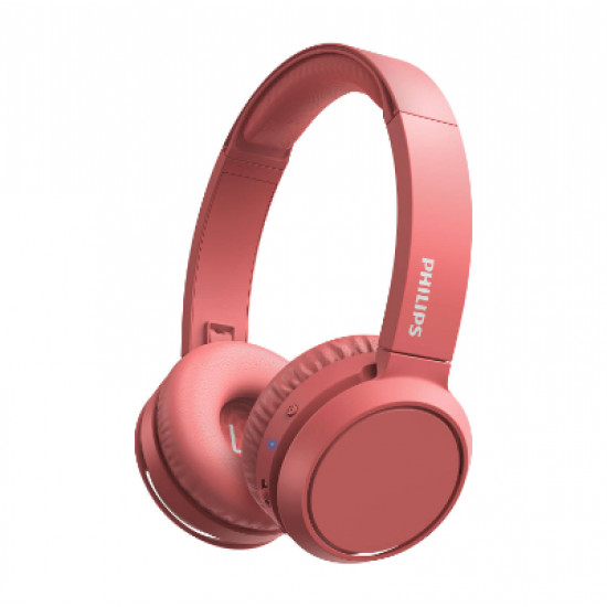 PHILIPS Wireless On-Ear Headphones TAH4205RD/00 Bluetooth , Built-in microphone, 32mm drivers/closed-back, Red