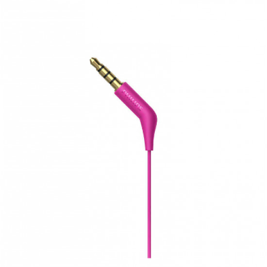 Philips In-Ear Headphones with mic TAE1105PK/00 powerful 8.6mm drivers, Pink