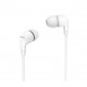 Philips In-Ear Headphones with mic TAE1105WT/00 powerful 8.6mm drivers, White