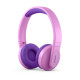 Philips Kids wireless on-ear headphones TAK4206PK/00, Volume limited 85 dB, App-based parental controls, Light-up ear cups, Pink