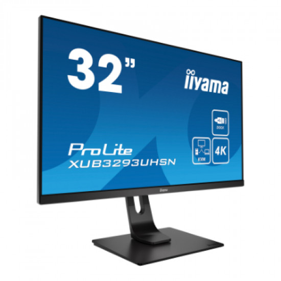 Iiyama ProLite XUB3293UHSN-B5 - LED monitor - 32' - 3840 x 2160 @60Hz (8.3 megapixel 4K UHD) - 350 cd/m - 16:9 - 4ms - matte, black