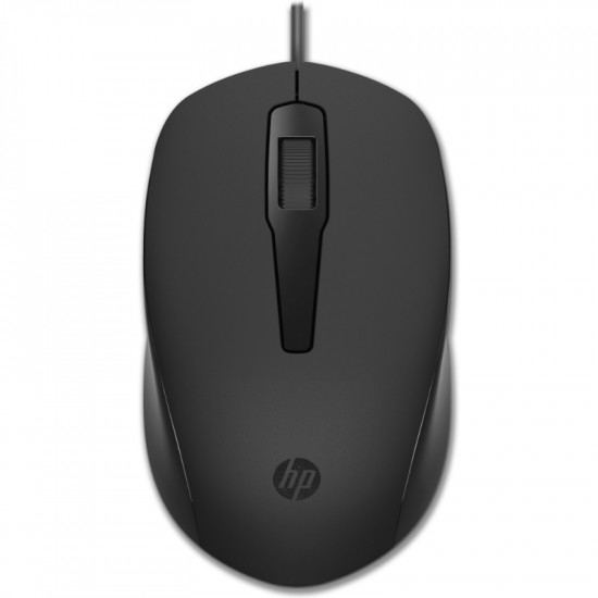 HP 150 USB Wired Mouse - Black