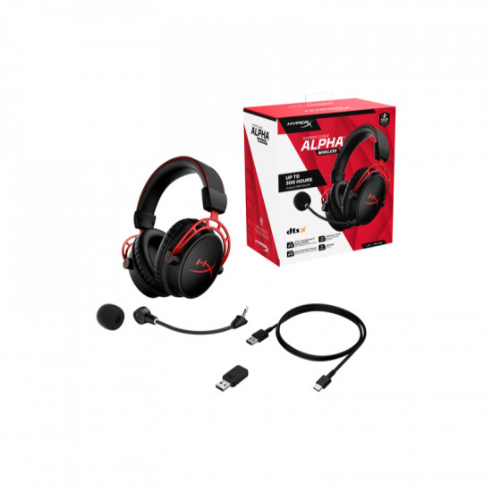 HEADSET HYPERX CLOUD ALPHA RED WIRELESS