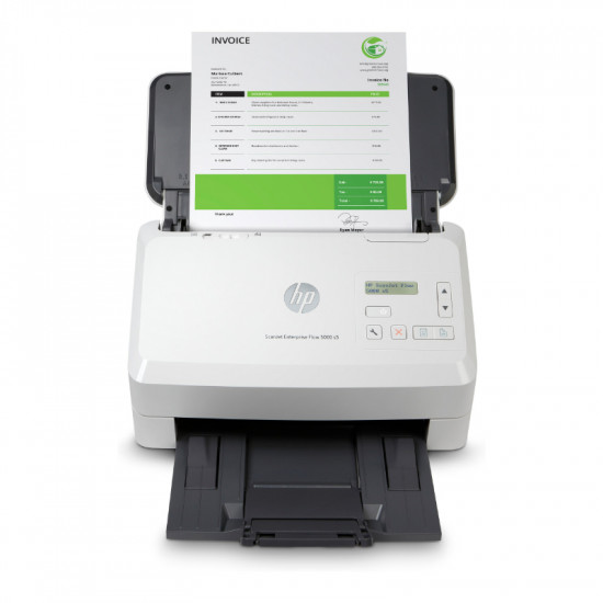 HP ScanJet Enterprise Flow 5000 s5 Scanner - A4 Color 600dpi, Sheetfeed Scanning, Automatic Document Feeder, Auto-Duplex, OCR/Scan to Text, 65ppm, 7500 pages per day