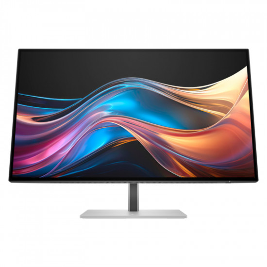 HP 727pq Series 7 Pro QHD Monitor - 27inch 2560x1440 QHD 400-nit 120Hz AG, IPS HDR, USB-C(15W)/HDMI/DisplayPort Daisy-Chain, 3x USB, height adjustable/tilt/swivel/pivot, 3 years (replaces Z27q G3)