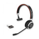 Jabra Evolve 65 SE MS Mono Wireless Headset, Bluetooth, USB-A, Link 390a, Juoda