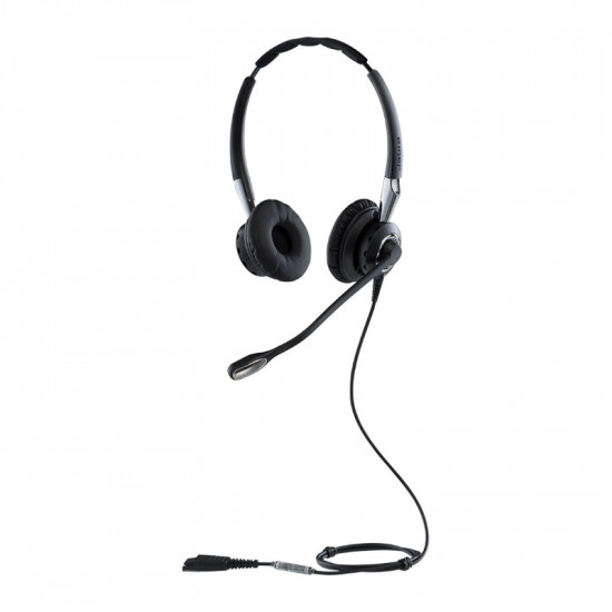 Jabra Biz 2400 II QD Duo NC Wideband Balanced Wired Headset, QD, Black