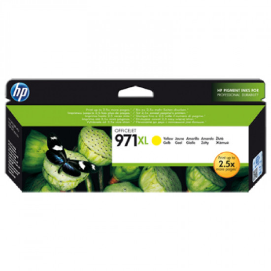 HP original ink CN628AE. HP 971XL. yellow. 6600p