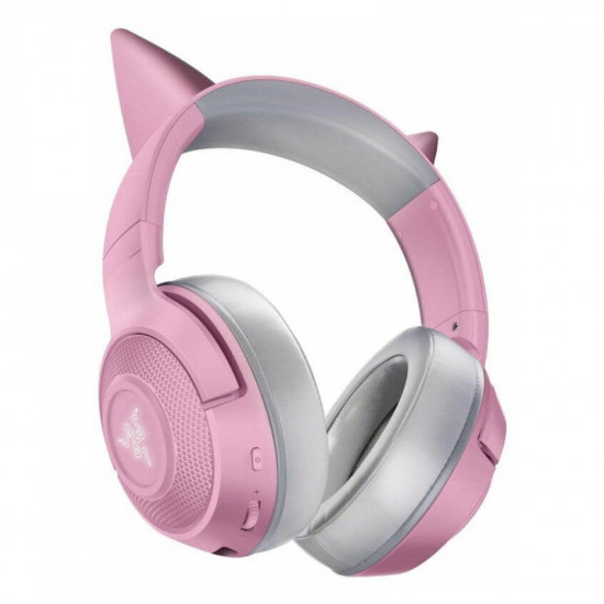 Razer Kraken Kitty Headset Wired Head-band Gaming, Grey/Pink