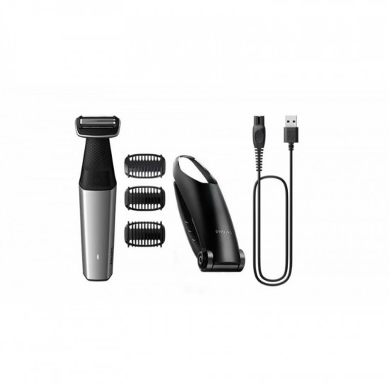 Philips 5000 series showerproof body groomer BG5021/15 long attachment for hard to reach areas,  skin friendly shaver 3 click-on combs