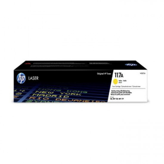 HP 117A Yellow Laser Toner Cartridge, 700 pages, for HP Color Laser 150,178,179