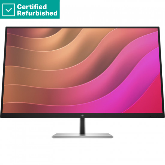 RENEW SILVER HP E32k G5 4K Charging Monitor - 31.5inch 3840x2160 UHD 350-nit 60Hz AG, IPS, USB-C(65W/15W)/HDMI/DisplayPort, 3x USB-A, speakers, RJ-45 LAN, height adjustable/tilt/swivel/pivot, 1 years