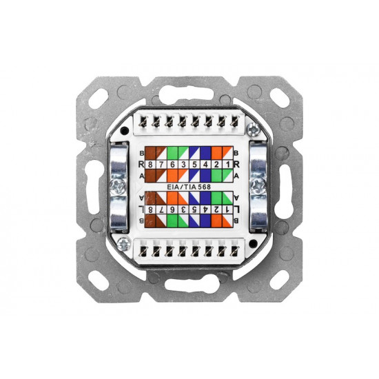 CAT 6, Class E, Wall Outlet, shielded, surface mount