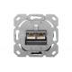 CAT 6, Class E, Wall Outlet, shielded, surface mount