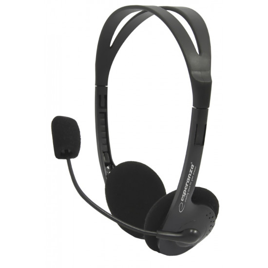 Esperanza EH102 headphones/headset Wired Head-band Calls/Music Black