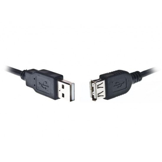 Extension cord l USB 2.0 l type AM-AF l 1.8m black