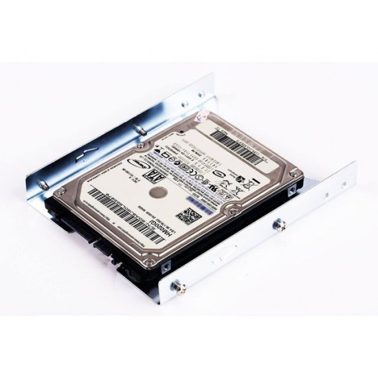 Metal mounting frame for 2.5'' SSD to 3.5'' bay