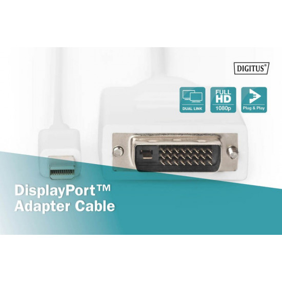 Cable DisplayPort 1.1a mini DP-DVI tyPA MM 2.0m 