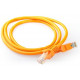 Patch Cord Cat5e UTP 0.5m orange moulded strain relief