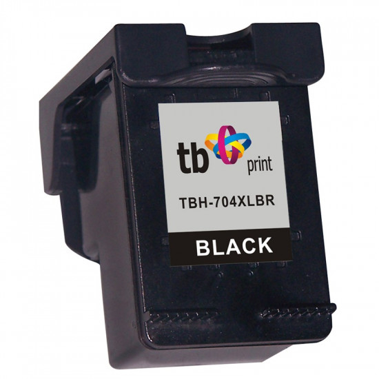 Ink for HP DJ IA 2060 Black remanufactured XL TBH-704XLBR (HP No. 704 CN692AE)