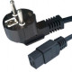 Euro plug to C19 socket power cord 1,8m 16A