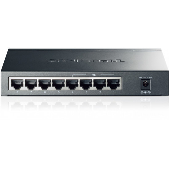 NET SWITCH 8PORT 10/100/1000M/POE TL-SG1008P TP-LINK