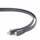 HDMI-HDMI cable v2.0 3D TV High Speed Ethernet 1.8M flat (golden ends)