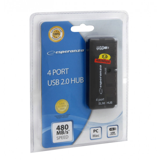 HUB 4 PORTS USB 2.0 EA112