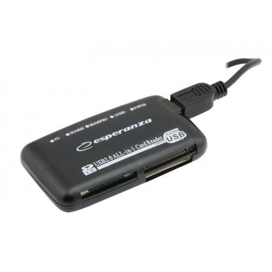 Esperanza EA117 card reader Black USB 2.0