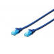 CAT 5e U-UTP patch cable 0,25m blue