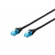 Patch cord RJ45/RJ45 U/UTP kat. 5e 2,0m AWG 26/7 PVC black