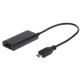 Adapter MHL(M)- HDMI(F)+USB Micro(BF)(5 PIN) 16cm 