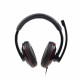 Headphones with microphone MHS-U-001 USB black